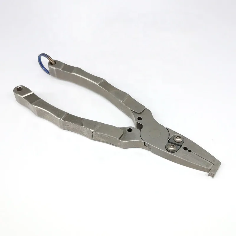 146mm 83g titanium alloy fishing pliers, multi-tool hook remover for saltwater sea fishing maintenance work