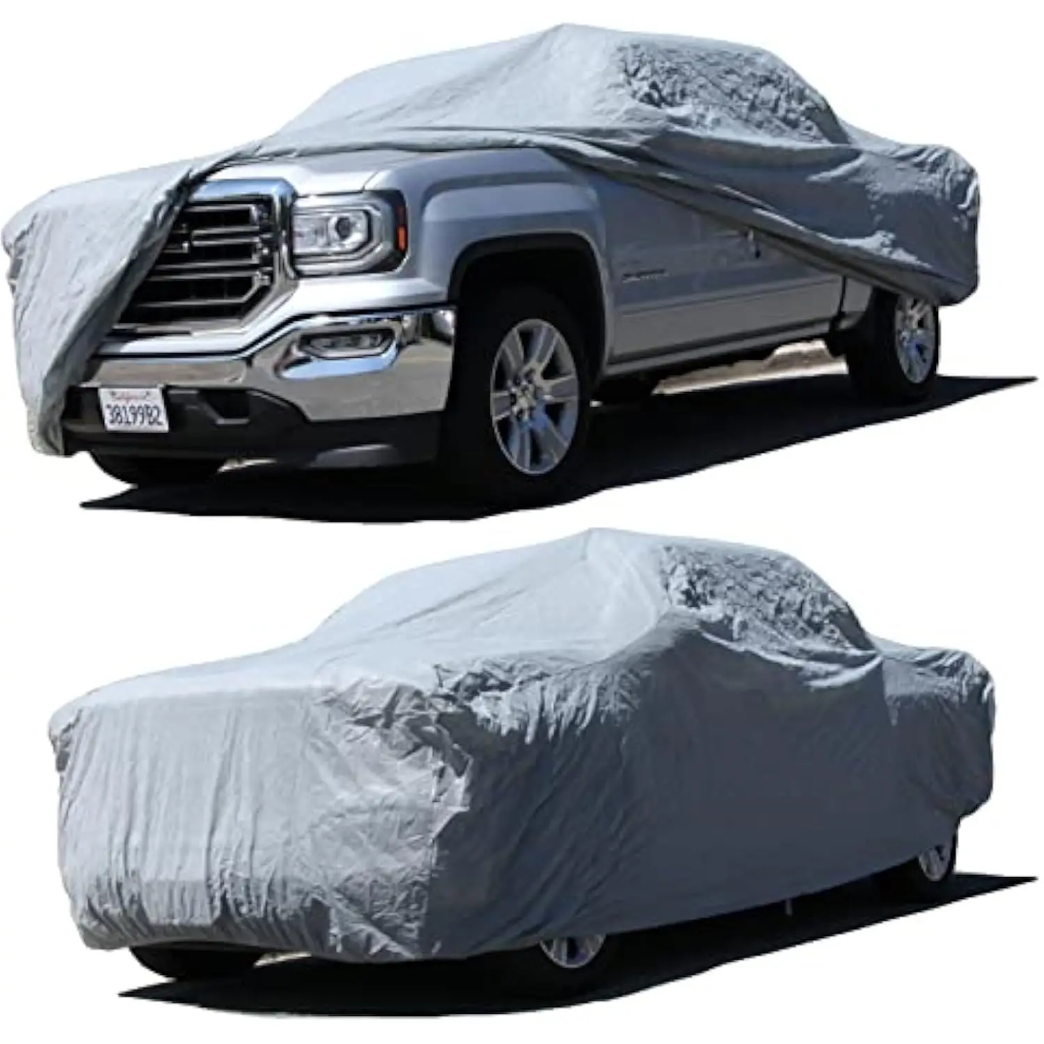 

Автомобильный чехол для 2009 2010 2011 2012 2013 GMC Sierra 2500HD 3500HD экипажная кабина 8 футов кровать Dually Серебристая серия серый чехол для грузовика