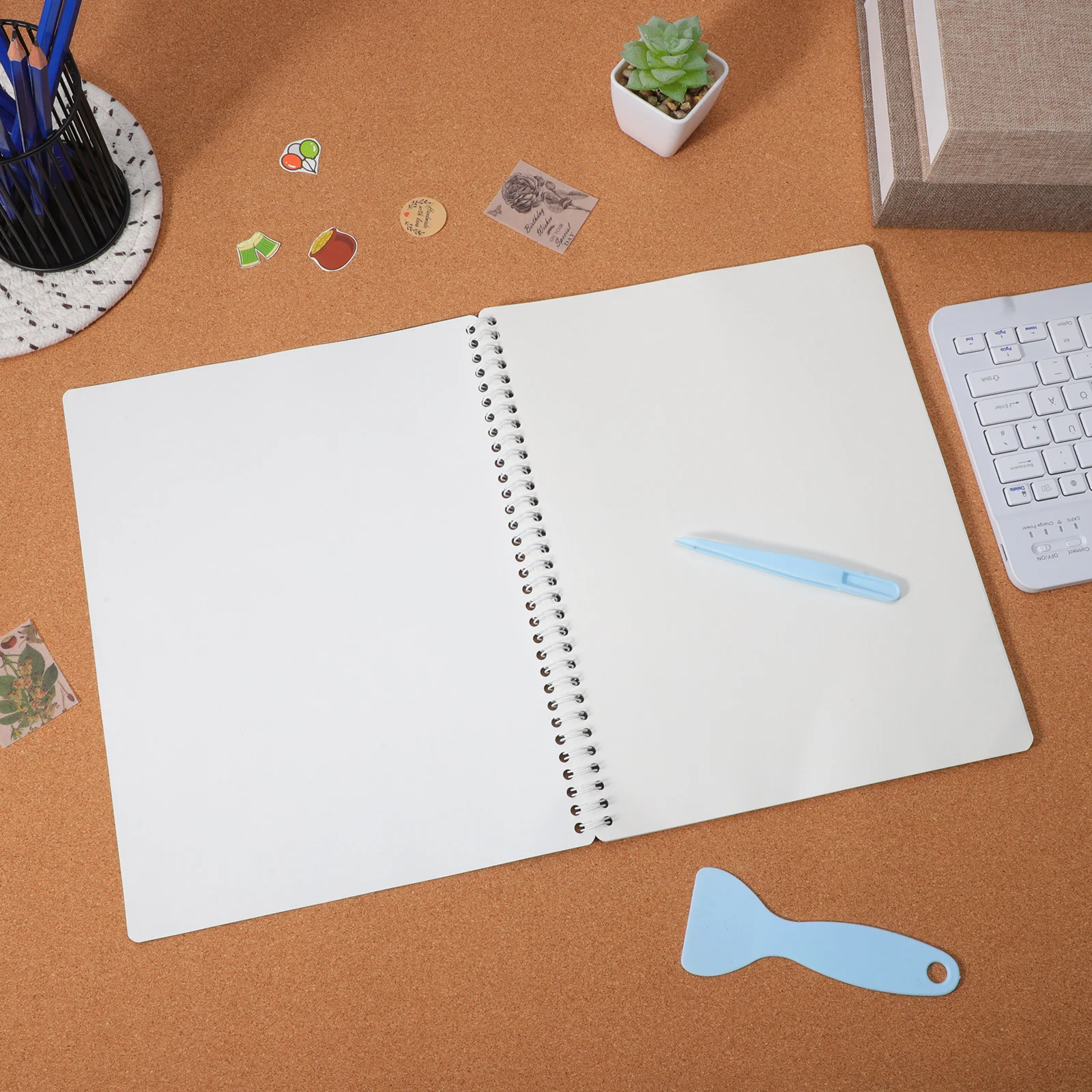 

Sticker Collection Book Large Reusable Sticker Album Blank Pages For Organizing Stickers Storage Notebook Scrapbook Diy