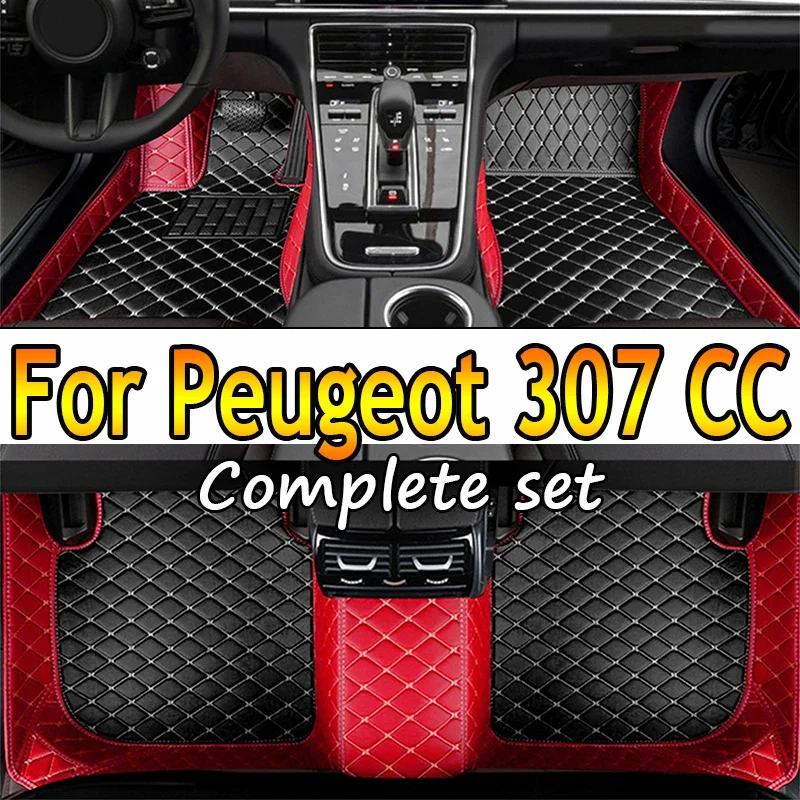 

Car Floor Mats For Peugeot 307 CC 2003-2010 DropShipping Center Interior Accessories 100% Fit Leather Carpets Rugs Foot Pads