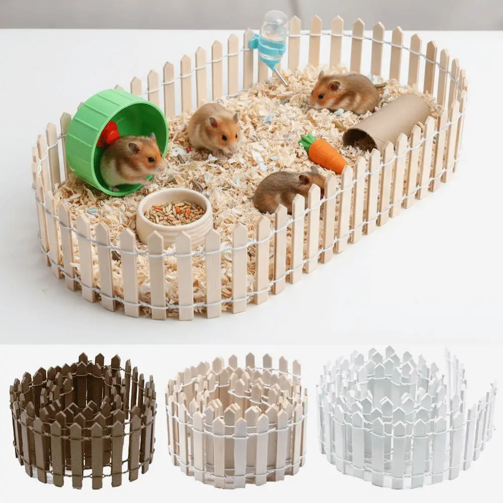 90x5cm Mini Fairy Garden Fence Natural Wood Decorative Micro Landscape Fence Multi-purpose Customizable DIY Wooden Fence