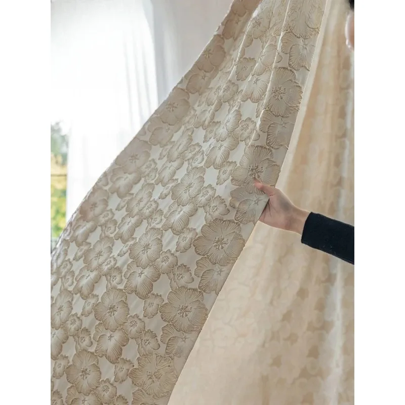 Luxury French Fully Blackout Curtains for Bedroom Living Room Thermal Insulated Custom Size High Quality Soft Velvet Window