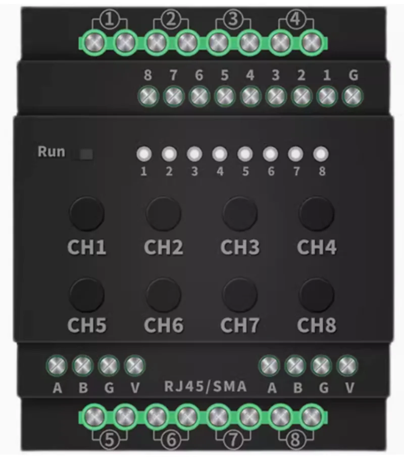 Smart home lighting control module 8-way RS485 serial port relay board modbus switch input/output