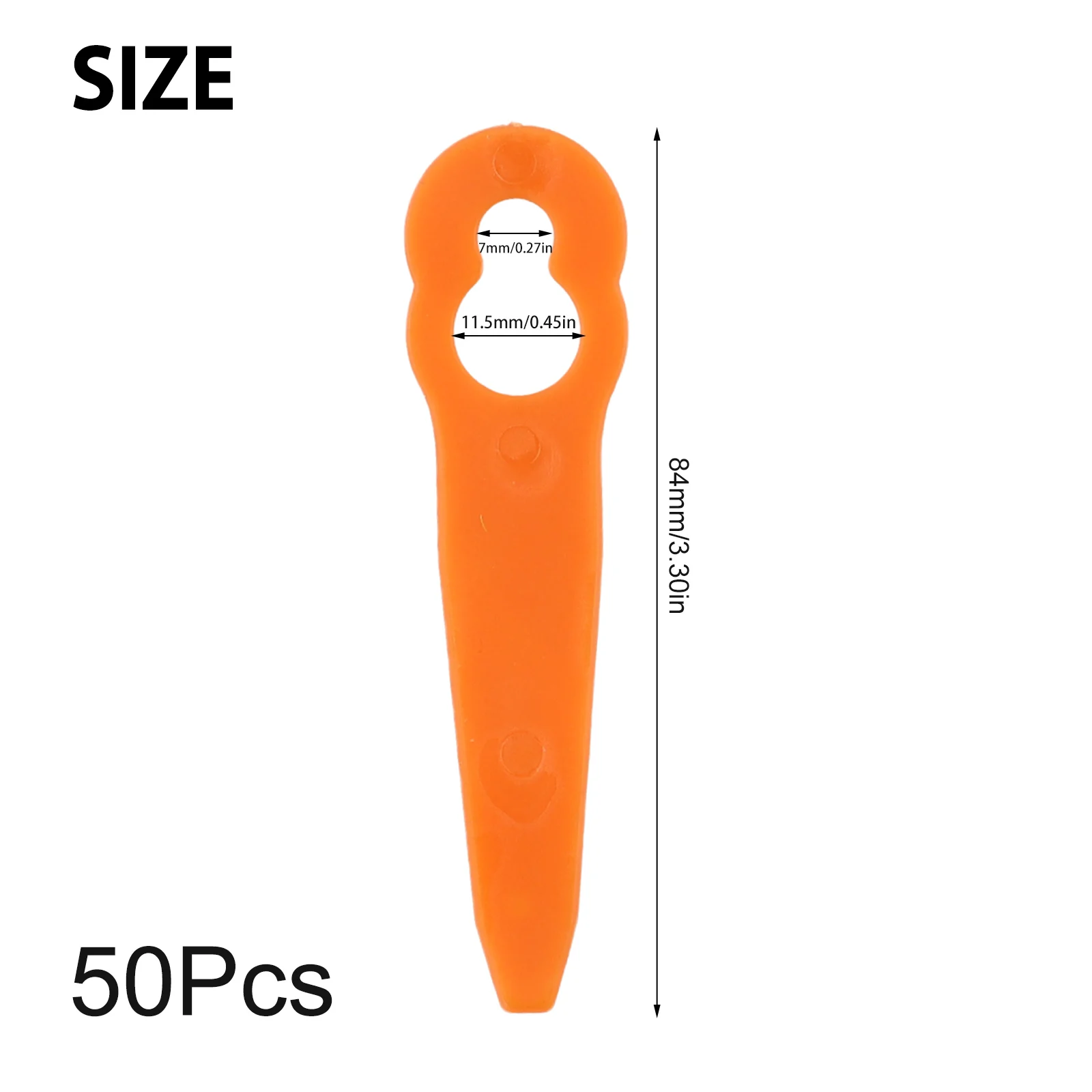 50pcs For STIHL FSA45 Plastic Blades Cordless Grass Trimmer Mowing Heads For Grass Cutter Lawn Mower Replacement Plastic Blade