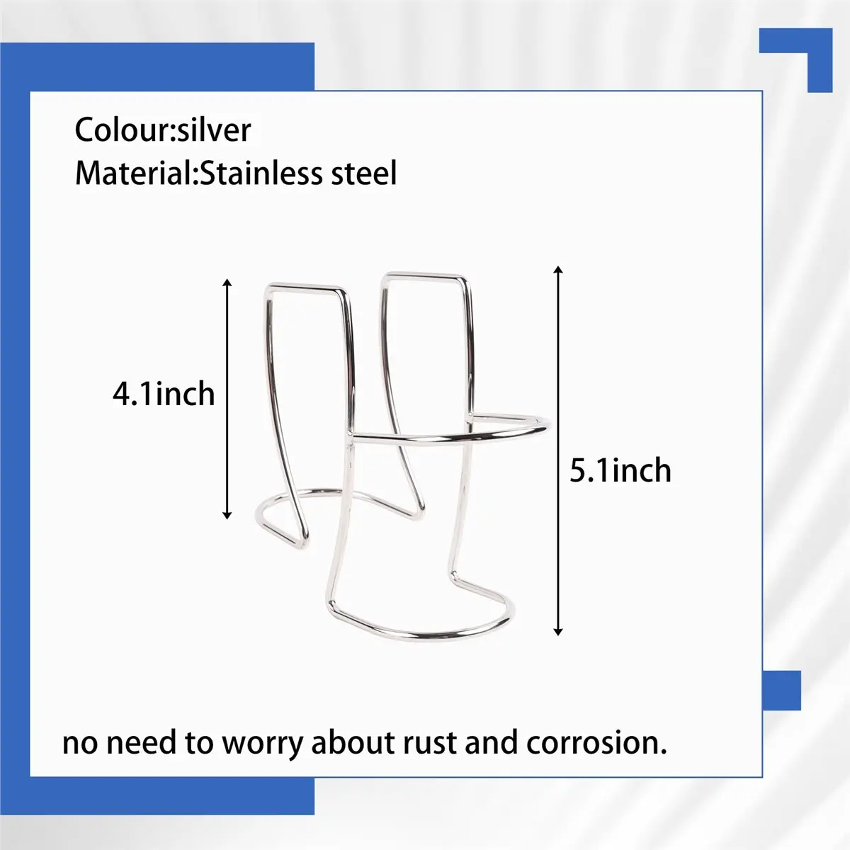 GTS Stainless Steel Washing Machine Drain Hose Holder Hook, Universal Utility Sink Hose Clamp, Laundry Tub Hose Guide Clip