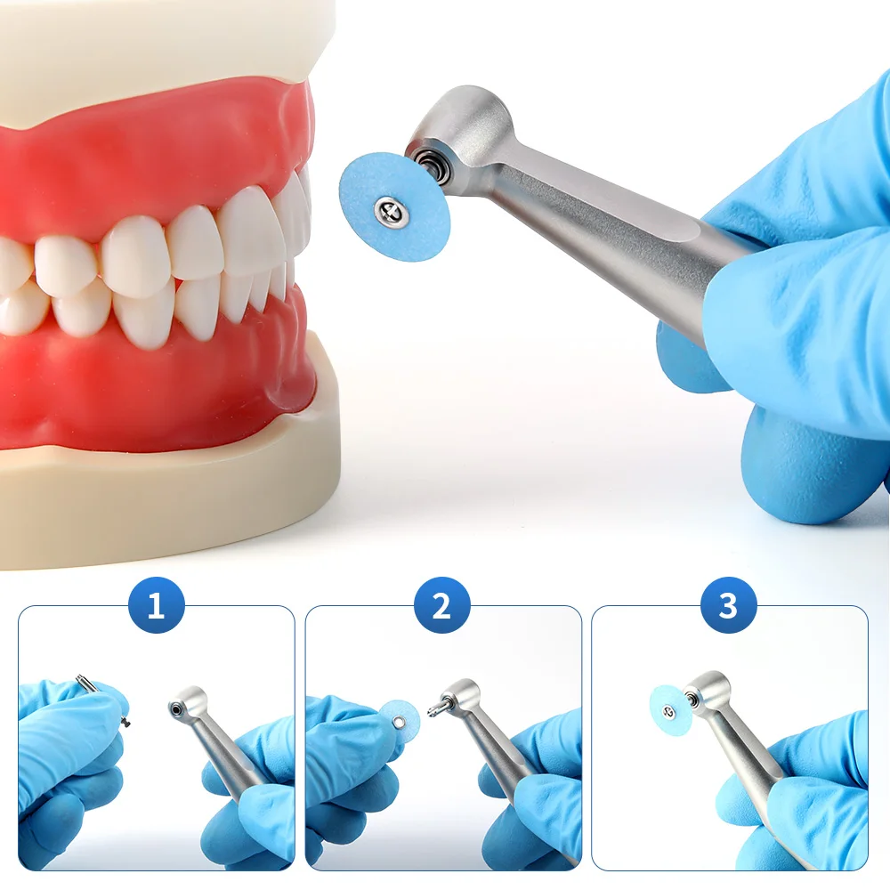 AZDENT 40 sztuk/worek tarcze do wykańczania i polerowania dentystycznego do kompozytów ceramika metale z 1 szt. trzpieniem CA2.35mm 135 ℃
