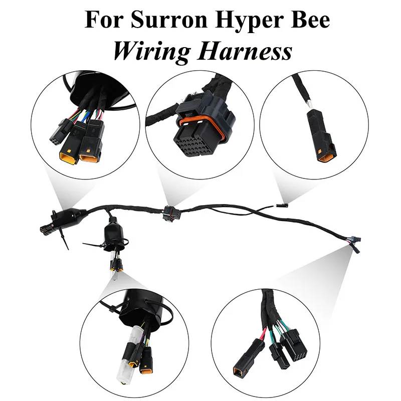 Electric Motorcycle Wiring Harness for Surron Hyper Bee Original Main Wire Harness Off-Road Electric Vehicle OEM Motorcycle Part