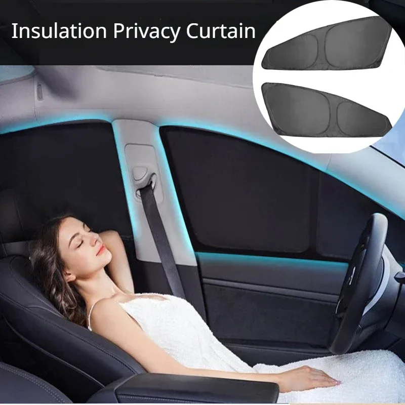 Parasol de ventana de coche para Tesla Model 3 Y S X, engranaje de parabrisas delantero Y trasero, aislamiento térmico, cortina de privacidad,