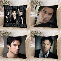 1PC Damon Salvatore Pillow Case Square Pillow Cushion Cover Bedroom Sofa Room Decoration Casual Pillow Cover