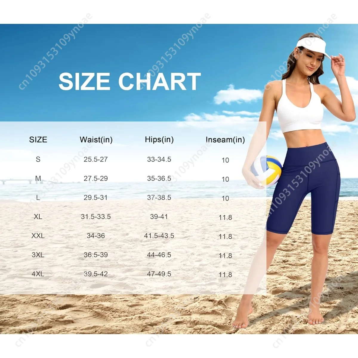 Tropical Palm Leaf Yoga Shorts Sports Women Panties Tight Hip Pants High Waist Scanties with Pockets Bathing Trunks Beach Casual