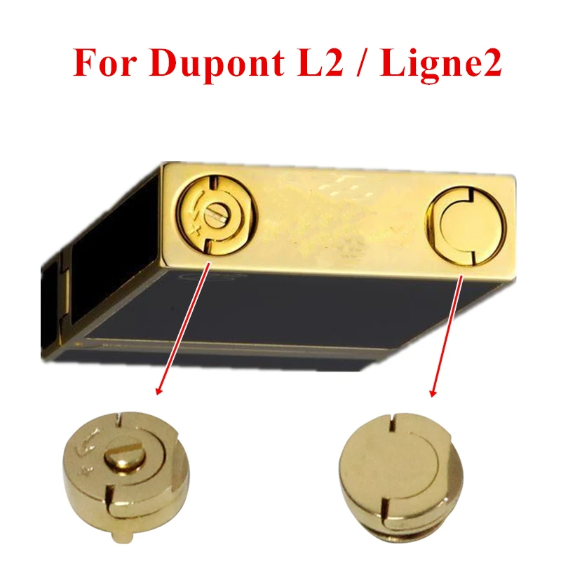 100% New Golden Replacement Refill Gas Metal Screw Suitable For Dupont L2 Ligne2 France Lighter Repair Service Inner Parts