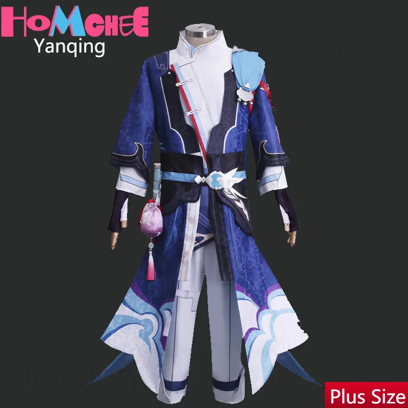 Honkai Star Rail Cosplay para hombres, disfraz de Yanqing, peluca, ropa de fiesta de Halloween, juego de Anime, Star Rail, Honkai, Yanqing