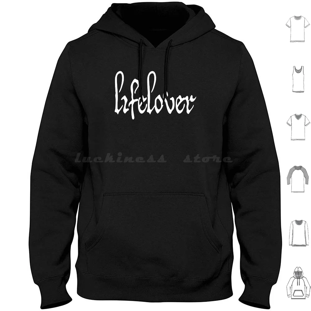 Lifelover White Logo Hoodies Long Sleeve Lifelover Life Lover Lifelover Lifelover Lifelover Lifelover Store Pulver