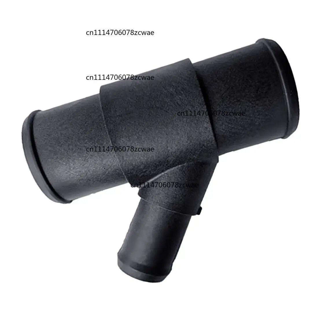 ZOCI-35mm 20mm Tee Y Way Heater Hose Barb Connector Water Pipe Coolant Fitting Adapter Black Plastic