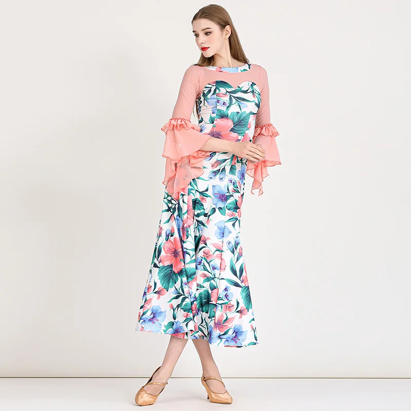 

ODBD1398 Hot Sale High Quality Performance Wear Women Ballroom Competition Dress