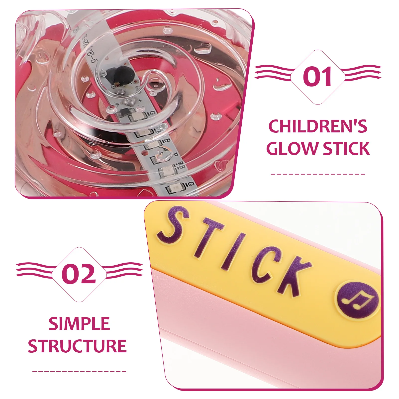 عصا مضيئة ملونة دوارة للأطفال مع أضواء خرافية مثالية لحفلات أعياد الميلاد ومهرجان وقت اللعب