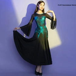 Modern Dance Skirt 2024 New National Standard Waltz Friendship Dance dress Professional Competition Table Performance Dress