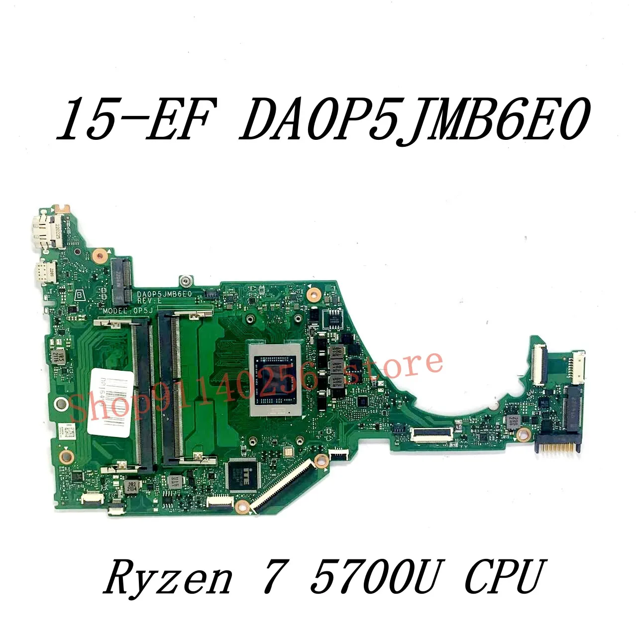 اللوحة الأم للكمبيوتر المحمول حصان ، DA0P5JMB6E0 ، 15-EF ، 15S-ER ، 15S-EQ ، R3 5300U ، R5 5500U ، R7 5700U CPU ، تم اختبارها بالكامل موافق