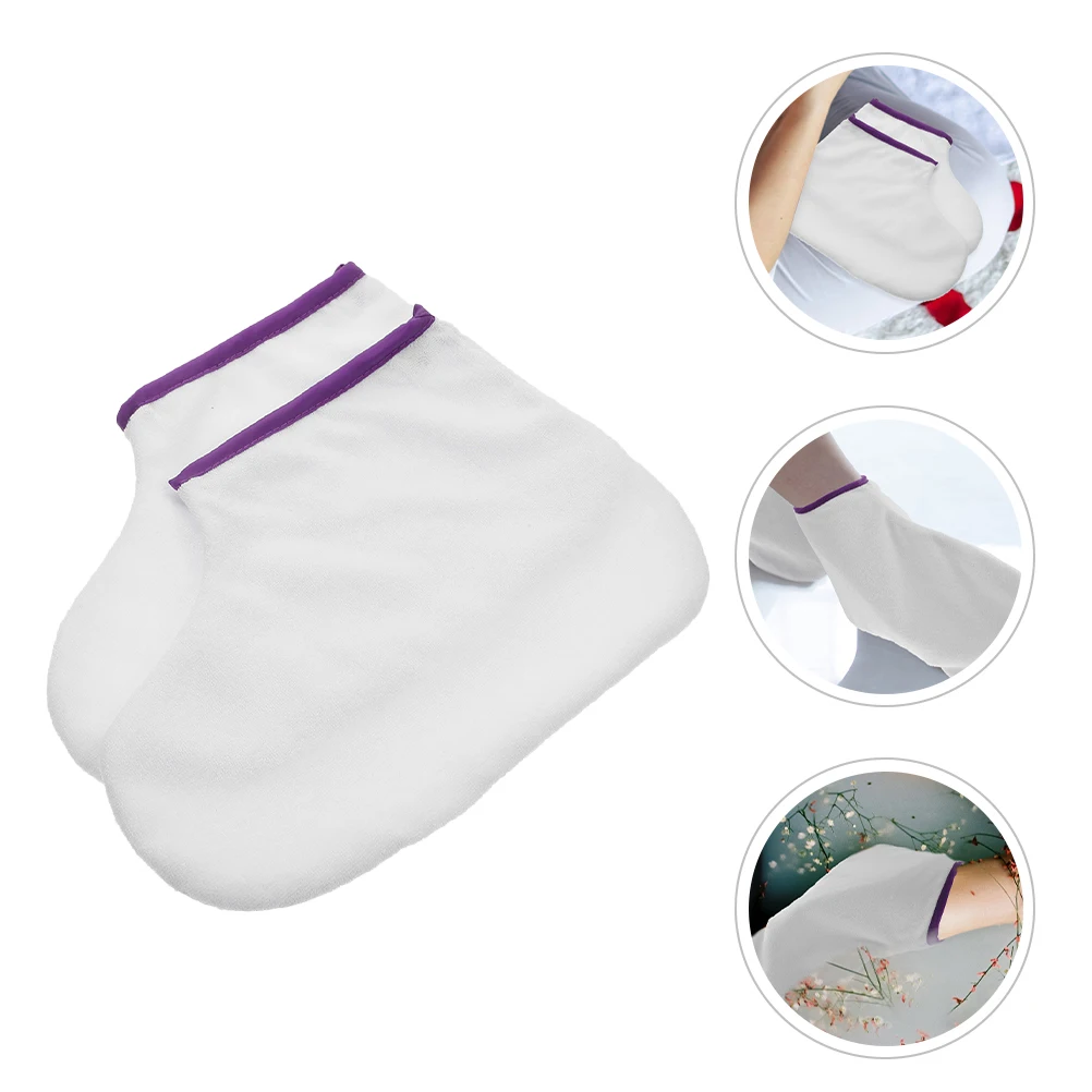 

1 Pair Soft paraffin Foot Care Covers Wax Therapy Sleeve Nourishing Spa Accessories