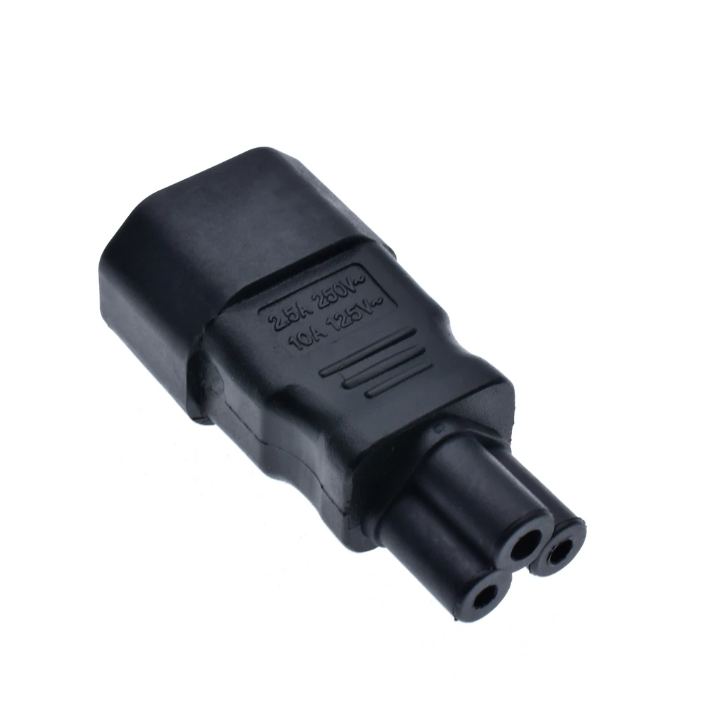 Uniwersalny zasilacz IEC 320 C14 do C5 Adapter konwerter C5 do C14 AC gniazdo zasilania 3 Pin IEC320 C14 złącze