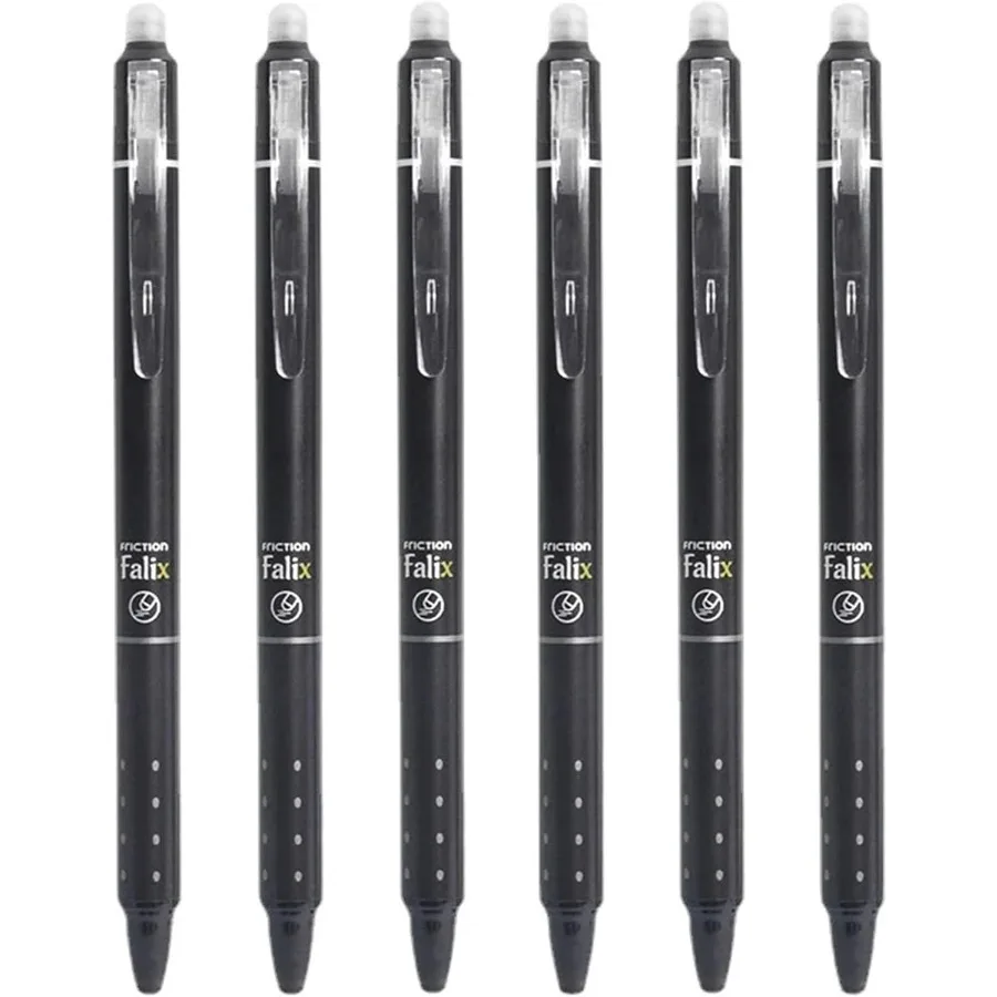 

Стираемые гелевые ручки Стираемые выдвижные ручки 0,5 мм Черные, синие чернила Гладкая ручка для письма Канцелярские принадлежности Школьная офисная ручка для W