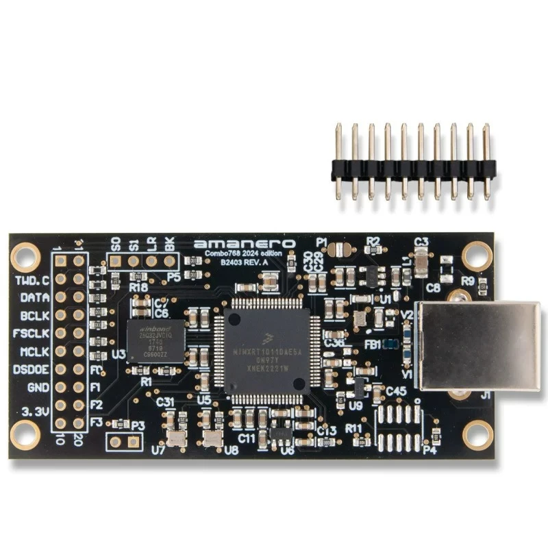 Italian amanero usb digital interface cas supports 768k dsd512 wins xmos