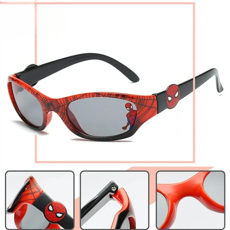 Spiderman Sunglasses Plastic Toys Children's Marvel Avengers Figure Spider-Man Cartoon Fashion Sunglasses Kids Cute Goggle Gifts