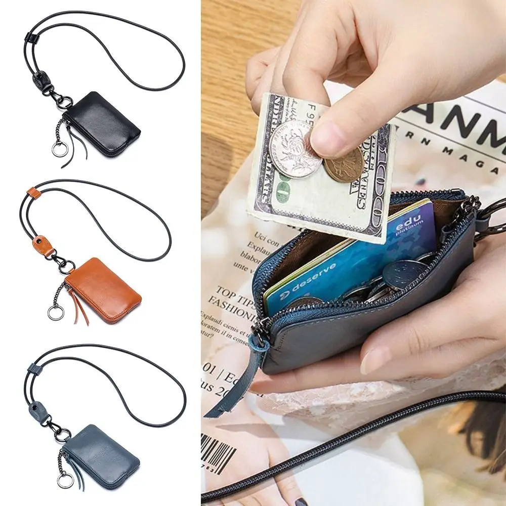 New Soft Leather Small Wallet Large capacity Bus Card Key Bag Ultra-thin Small Card Holder Portable Coin Purse Business Card