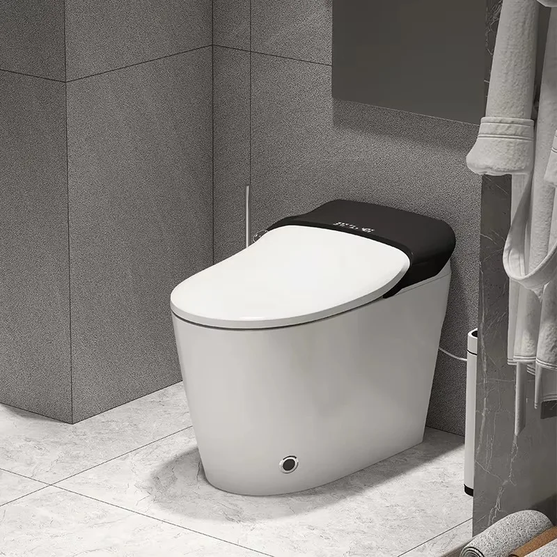 Intelligent One-Piece Ceramic Smart Toilet Heated Seat Air-Drying New Design Automatic Elongated Shape Modern Luxury Toilet Bowl