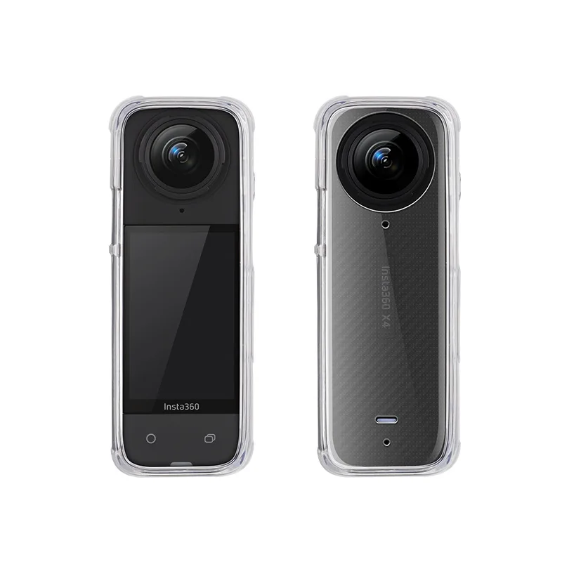 

For Insta360 X4 Body Camera Accessories Silicone Protective Case Touchscreen Scratch-Resistant Shockproof