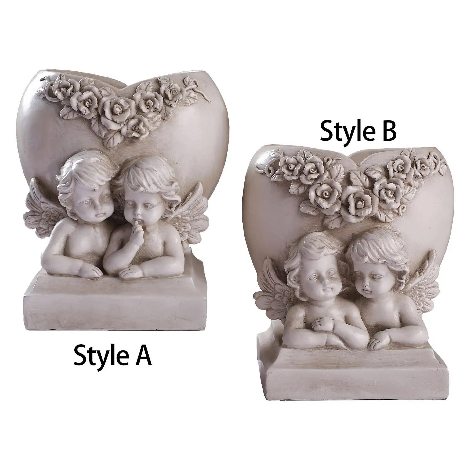 

Фигурка ангела, цветочный горшок из смолы, креативный настольный орнамент, горшок для растений для офиса