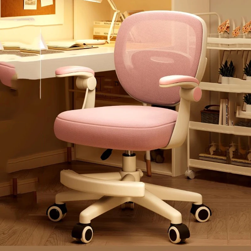 Growing Kids Study Chair Wheels Ergonomic Relaxing Backrest Office Chair Computer Gaming Fauteuil Pour Enfants Child Furniture