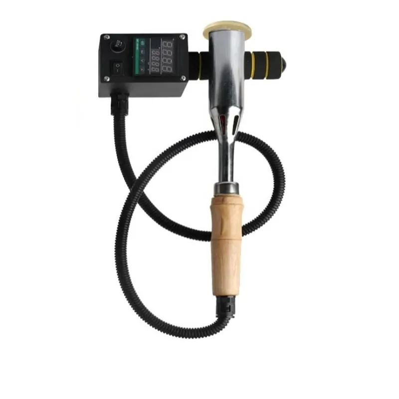 

Professional Customized Text Logo Hot Stampings Machine Handheld Iron Logo Stamped Coconut Leather Heat Seal Stamp