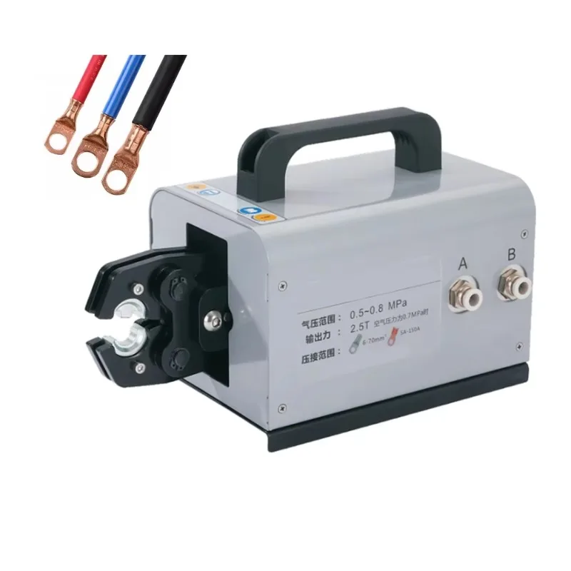 Machine à sertir les bornes de fil pneumatique SR-3FN 6-70 mm2, outil de sertissage de câbles USB Portable semi-automatique