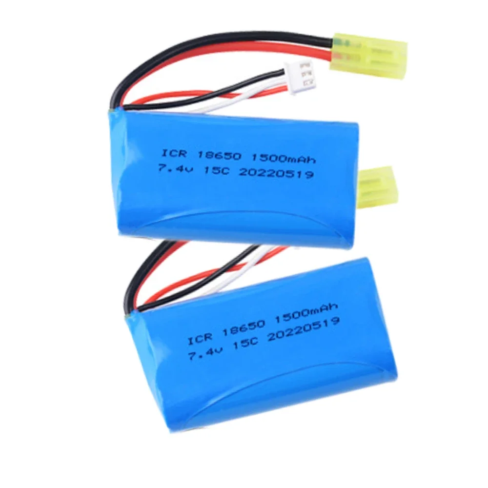 7.4V Battery pack 18650  15C 1500mAh for remote control batteries Toy model battery power Tools ship model With Oda Palace plugs