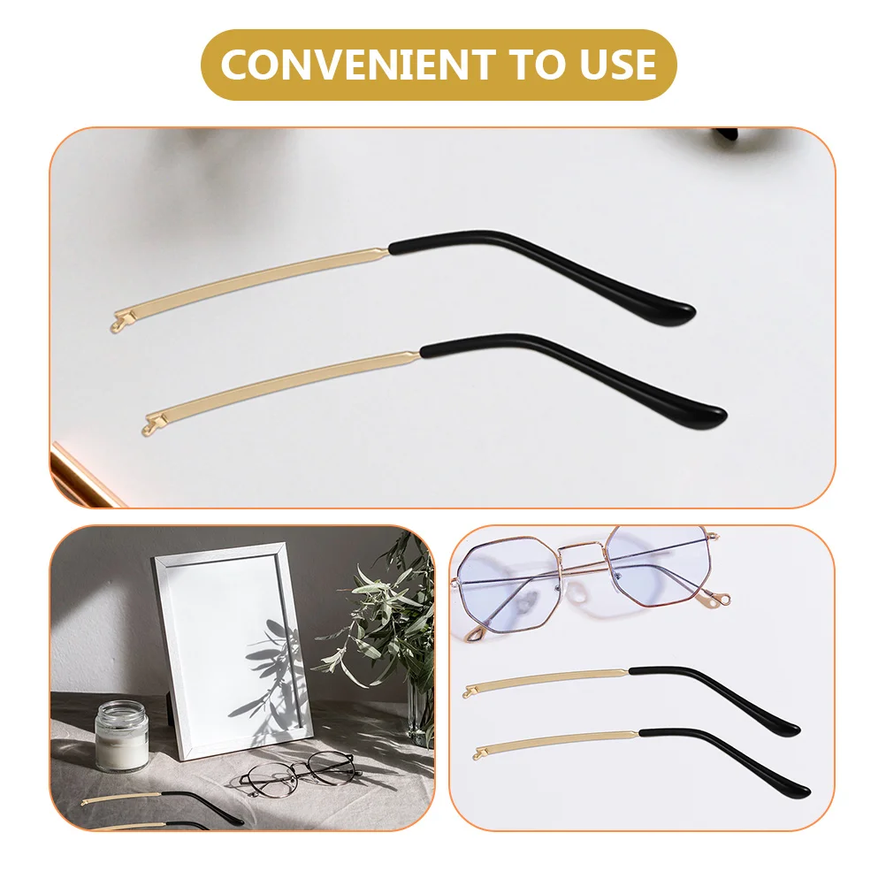 

Glasses Accessories Replacement Temple Eyeglass Arms Universal Design Comfortable Wear Plastic Metal Repair Parts sunglasses