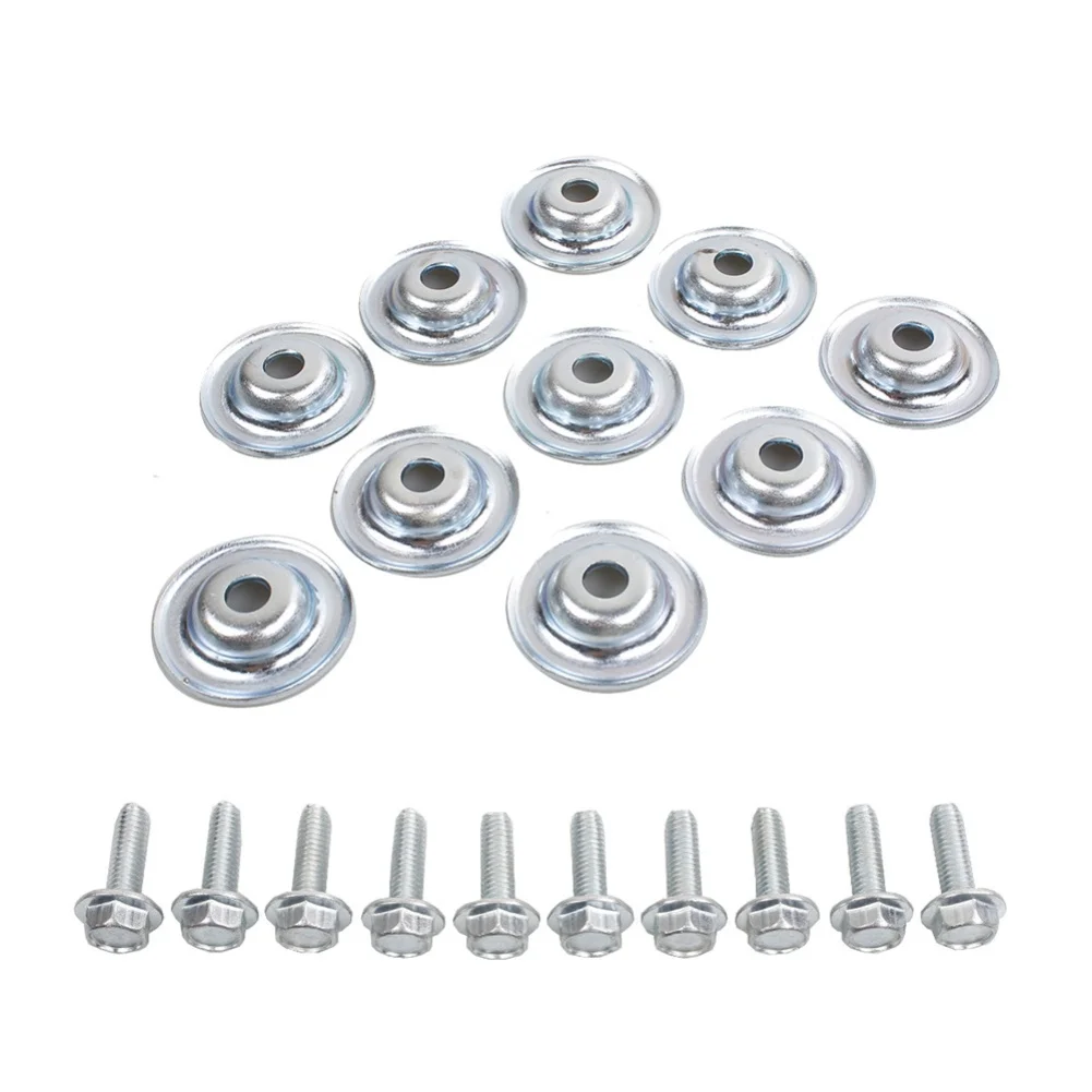 

10 Piece Skid Plate Washer and Bolt Kit for Polaris RS1 Compatible with For RZR 500 570 700 800 900 1000 Models