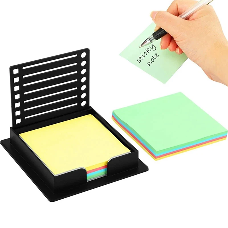 Sticky Note Dispenser Sticky Note Holder With Stencil Sticky Notes Template For Self-adhesive Notepad School Supplies