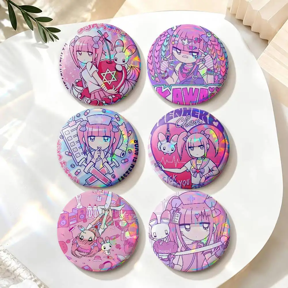 Cute M-Menhera C-Chan Girl   Horror Enamel Pins Creative Brooch Bag Clothes Decorative Accessories Jewelry Badge XMAS Gifts