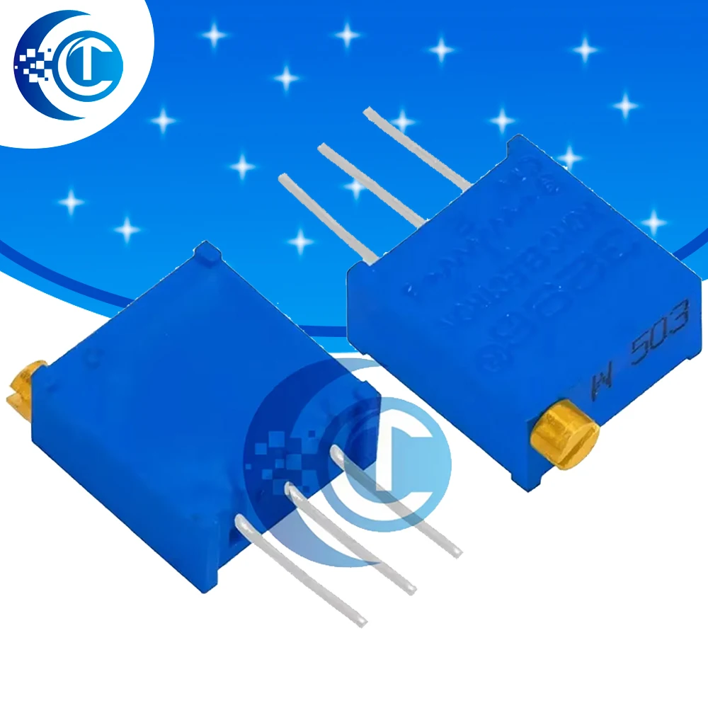 

100PCS 3296W 3296 50 100 200 500 ohm 1K 2K 5K 10K 20K 50K 100K 200K 500K 1M ohm 103 100R 200R 500R Trimpot Trimmer Potentiometer