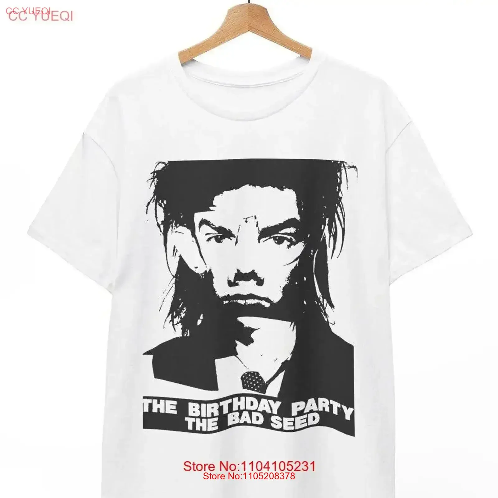 

Футболка для вечеринки по случаю дня рождения Nick Cave Bad Seed, винтажная стираная дизайнерская одежда, эластичный домашний мягкий топ для повседневной носки