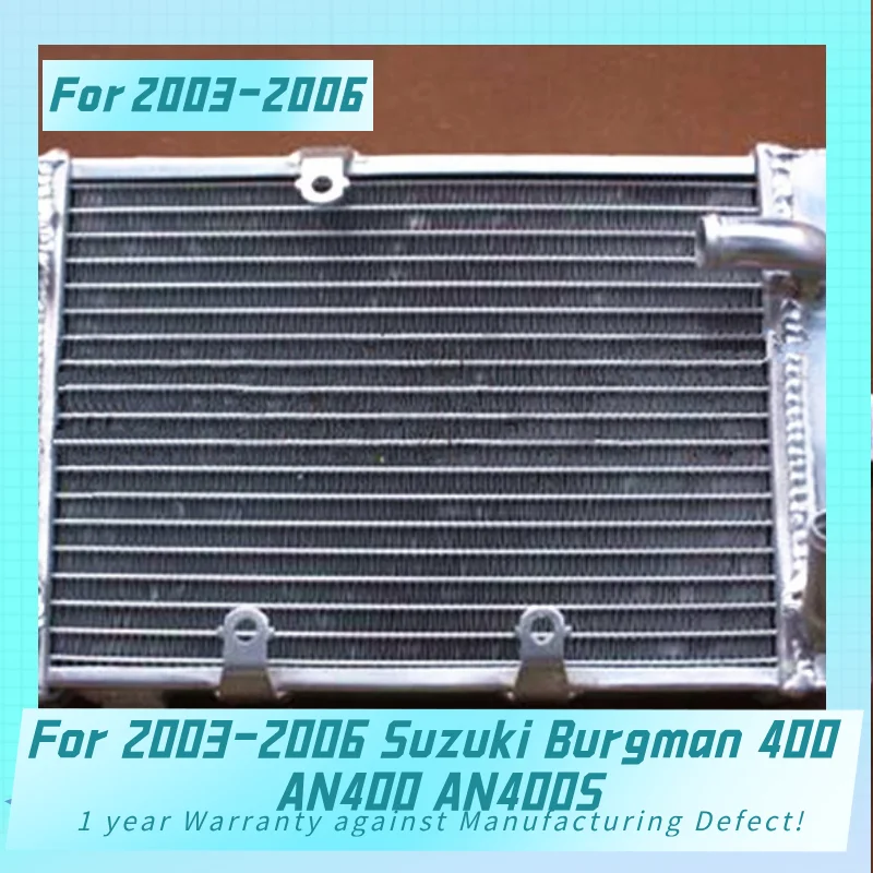 New Aluminum Radiator For 2003-2006 Suzuki Burgman 400 AN400 AN400S  Cooler Cooling Coolant 2003 2004 2005 2006