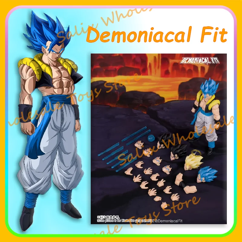 

Новый Demoniacal Fit Dragon Ball Hero Waltz - Ultimate Dance: Super Saiyan Blue Gogeta Фигурка SHF Подарки Игрушки