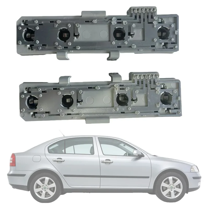 For Skoda Octavia 2004-2013 1ZD945257 1ZD945258 Taillight Circuit Board, 1 Pack Rear Tail Light Cluster Bracket Bulb Holder