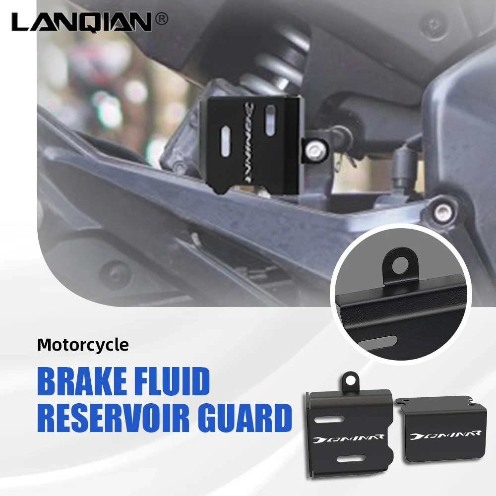 

Motorcycle CNC Accessories FOR BAJAJ DOMINAR 250 / 400 ALL YEARS Rear Brake Fuel Tank Fluid Reservoir Cover Cap Guard Protector