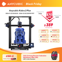 ANYCUBIC Kobra 2 Plus FDM 3D Printer 500mm/s Maximum Print Speed Large Build Size with 320*320*400mm 15.7 x12.6 x12.6in