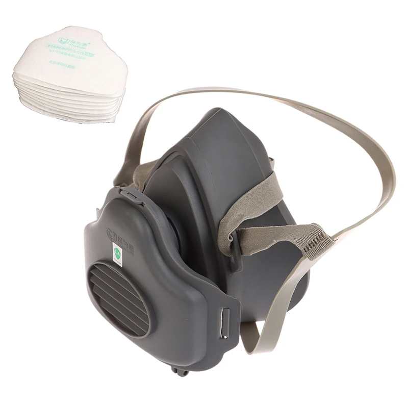 New 3700 Type Industrial Painting Spraying Respirator Safety Work Filter Dust Proof Full Face Gas Mask Formaldehyde Protection