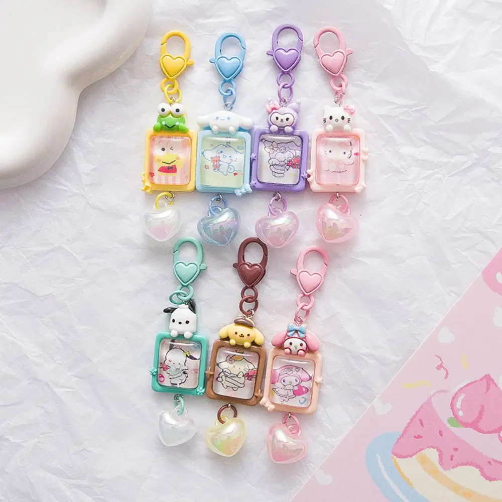 Hello Kitty Sanrio Keychain Cute Cinnamoroll Kuromi Keyring My Melody Keychains Children Toys Backpack pendant Key Chain Gifts