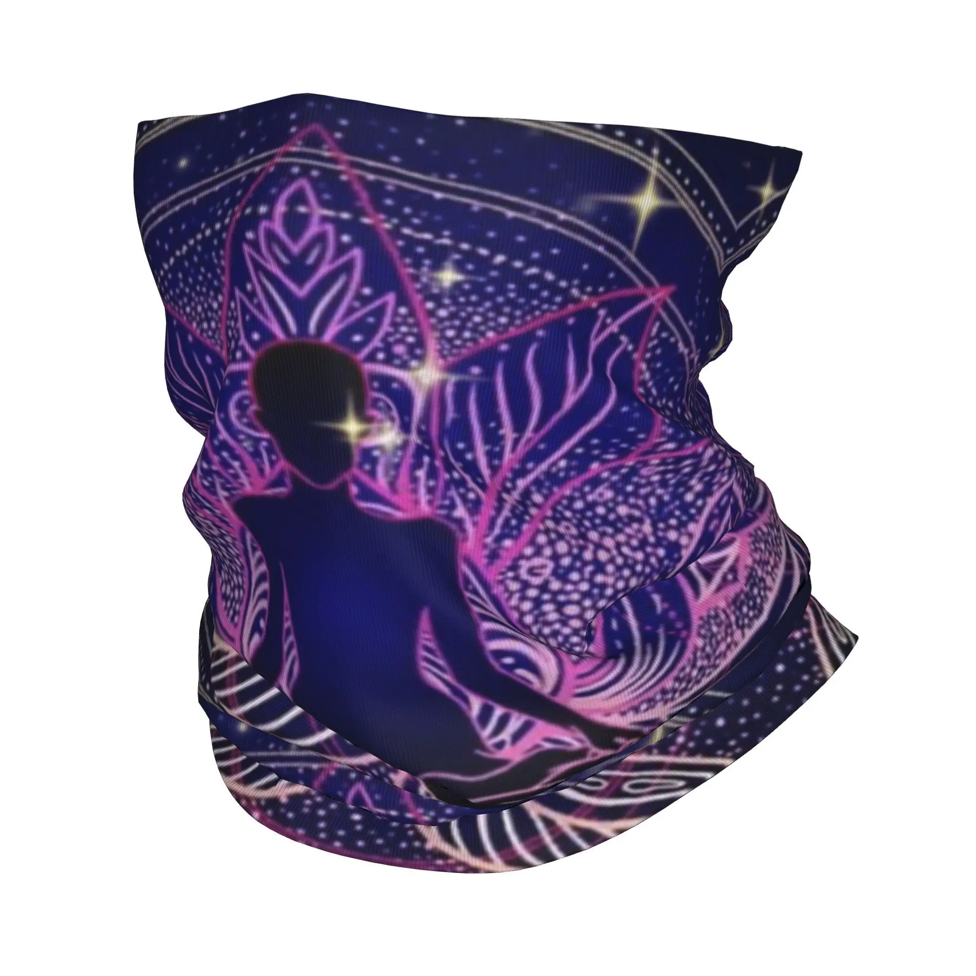 بوذا زن ماندالا مخدر باندانا الرقبة الجراب مطبوعة وشاح سحري دافئ الدراجات وشاح الرياضة في الهواء الطلق للجنسين الكبار قابل للغسل #4