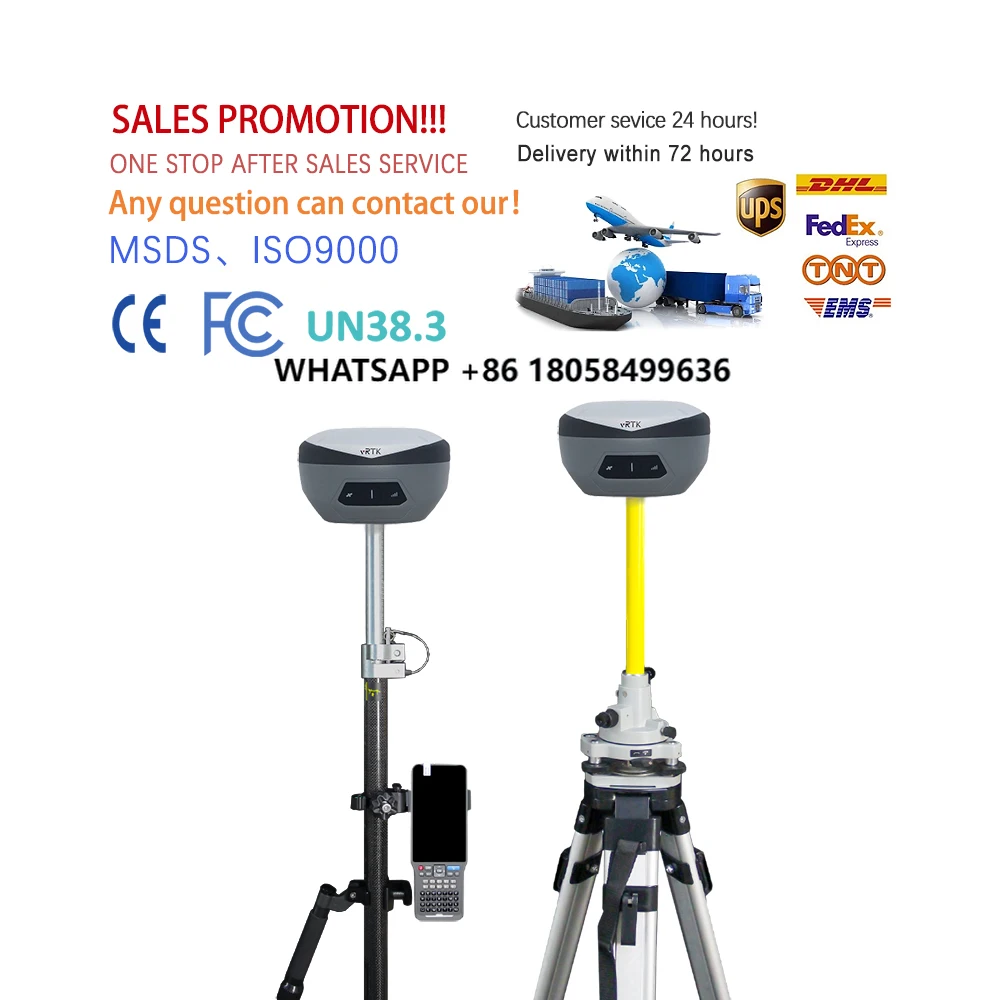 

Hi Target VRTK2 Gnss Rtk for Land Survey Cheap Price 1408 Channel Hi-target V200 Gps Receiver RTK Perment Code Without Failure
